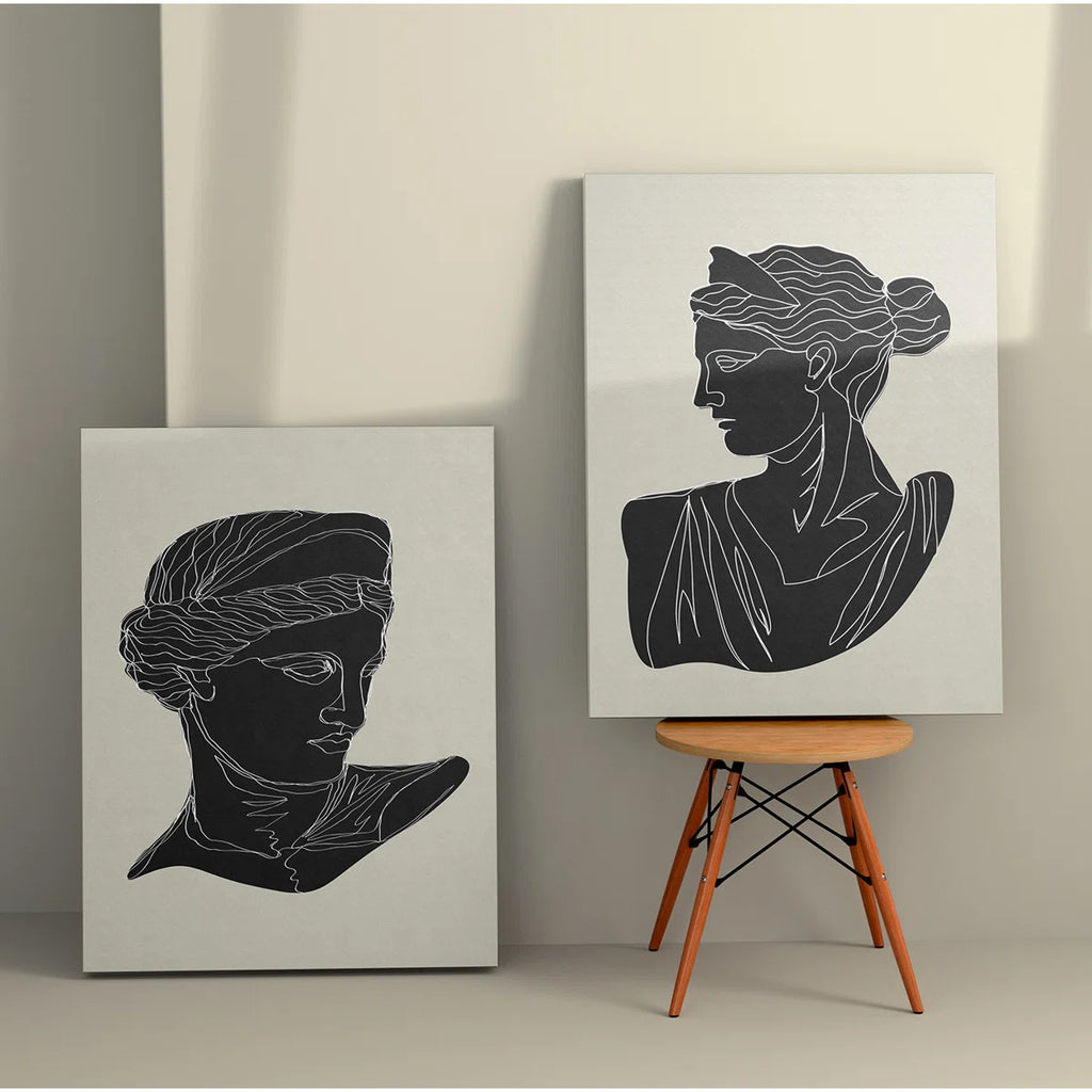 Elegant Decorative Canvas Paintings (2 Pieces), 19.7 x 27.6 inches