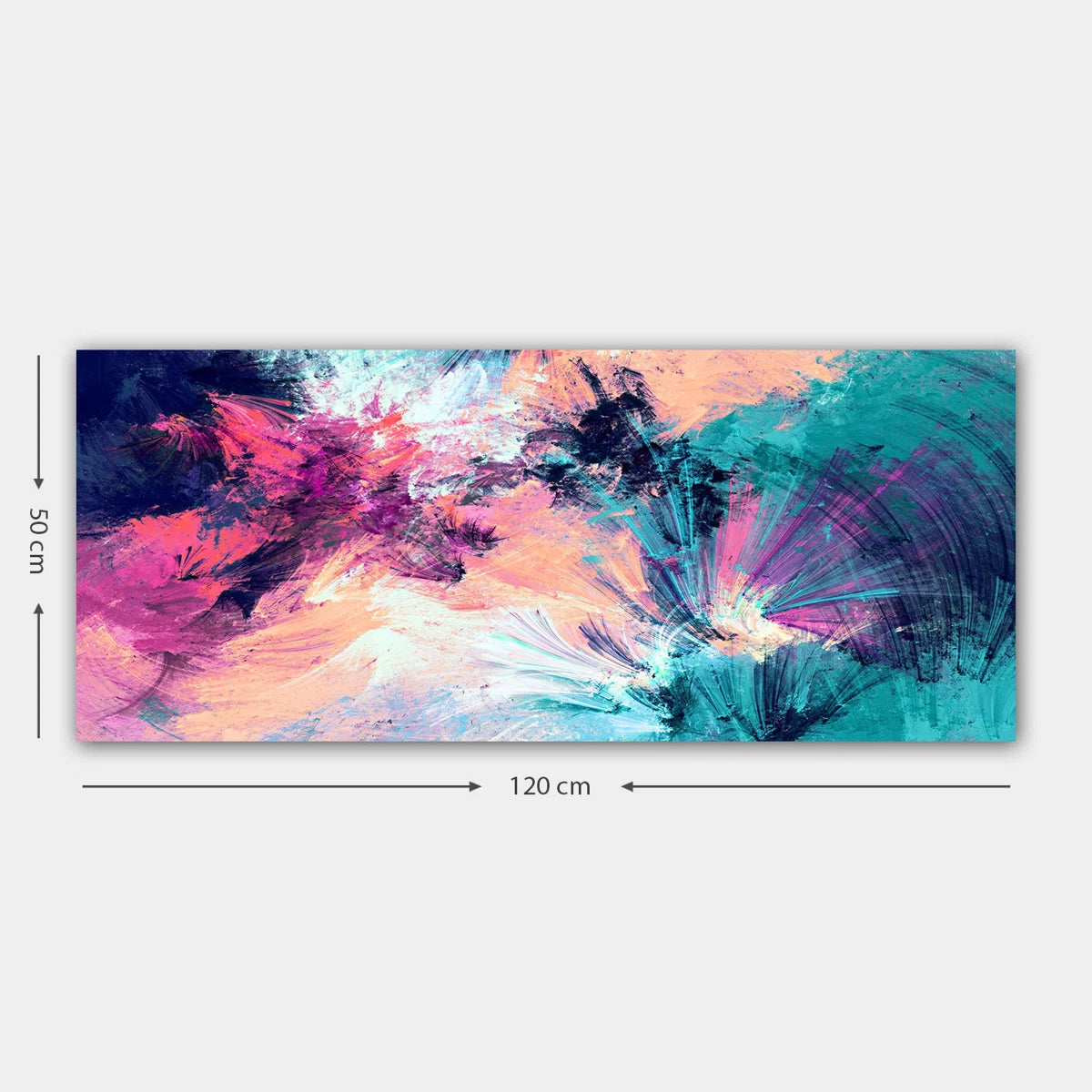 Stunning Decorative Canvas Painting, 19.7 x 47.2 inches | 100% Canvas, 100% Wooden Frame (Thickness: 1.2 inches) | Ideal for Living Room, Bedroom, and Office Decor | Vibrant Colors & Unique Design